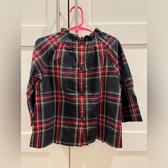 Crewcuts holiday plaid top in size 4-5 - Picture 5 of 6